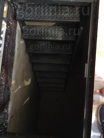 Заказная лестница для люка Скала по размерам заказчика в привязке к световому окну лаза